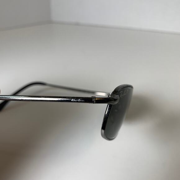 Rare! Ray-Ban RB3162 Sleek 004/48 Sunglasses Silver Chrome Polarized 52-19 - Picture 5 of 16
